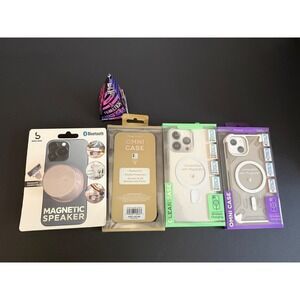 PrimeConnect MagSafe iPhone Cases & Bass Jaxx Magnetic Bluetooth Speaker Bundle